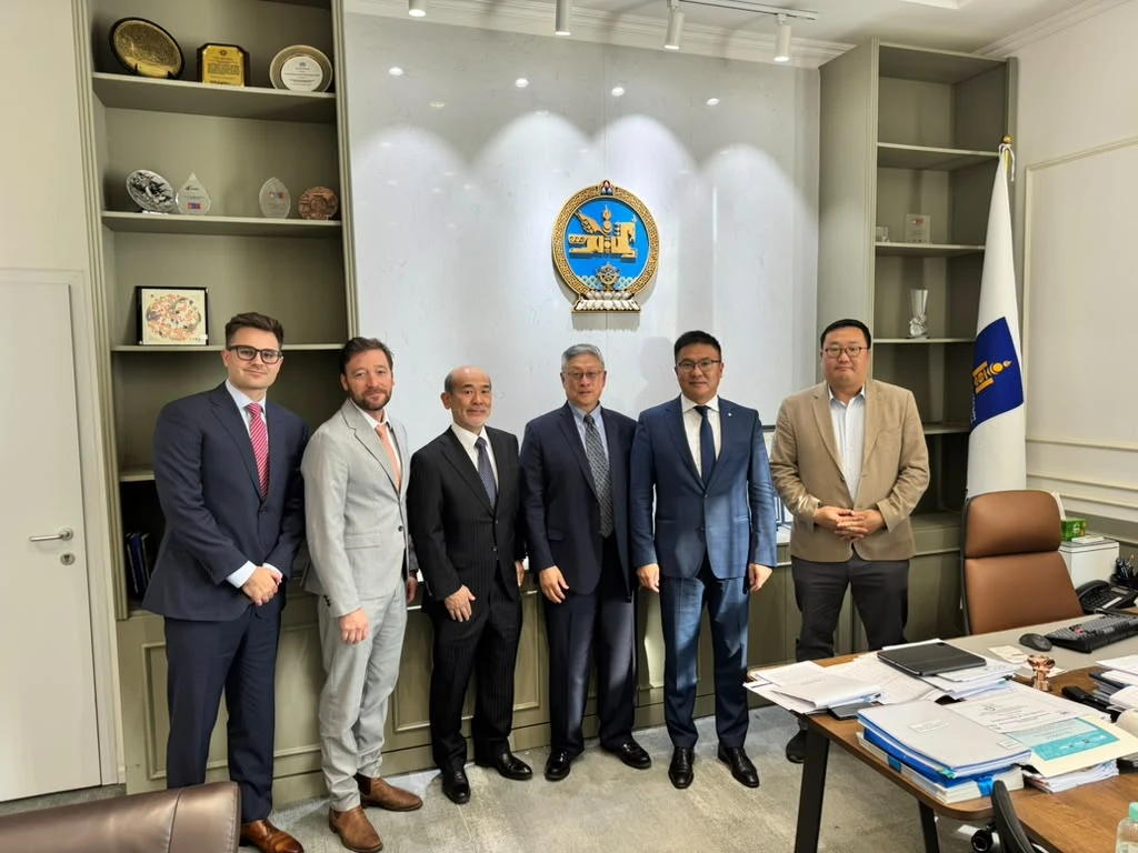 Delegation meeting in a ministry office, Mongolia